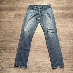 Adriano Goldschmied Jeans Womens‎ 27 Blue Denim Fade 27x31 Whiskers Casual Adult